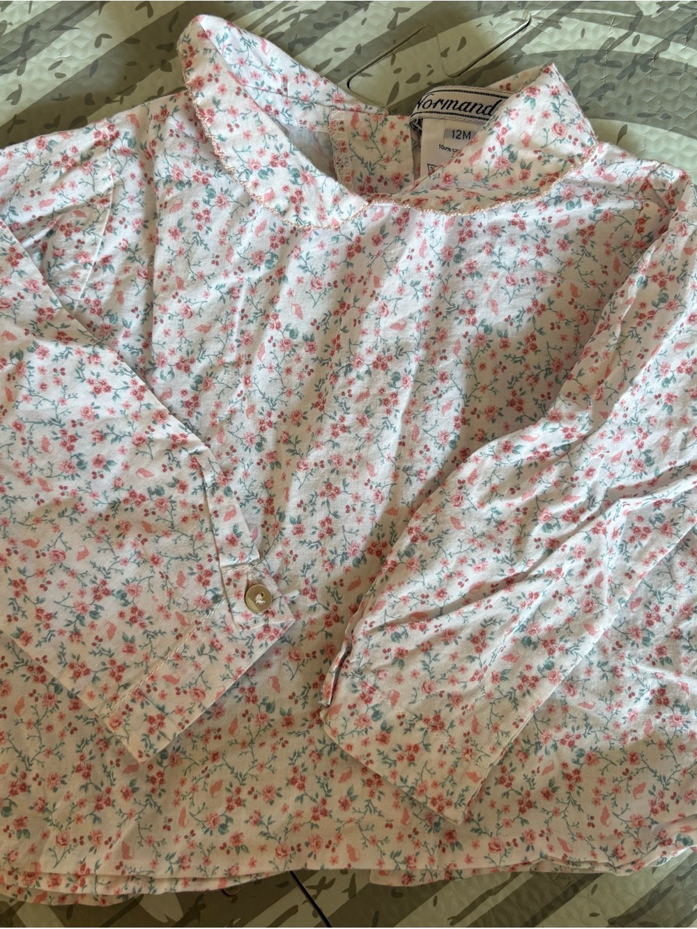 Normandie Pink Floral Cotton Top